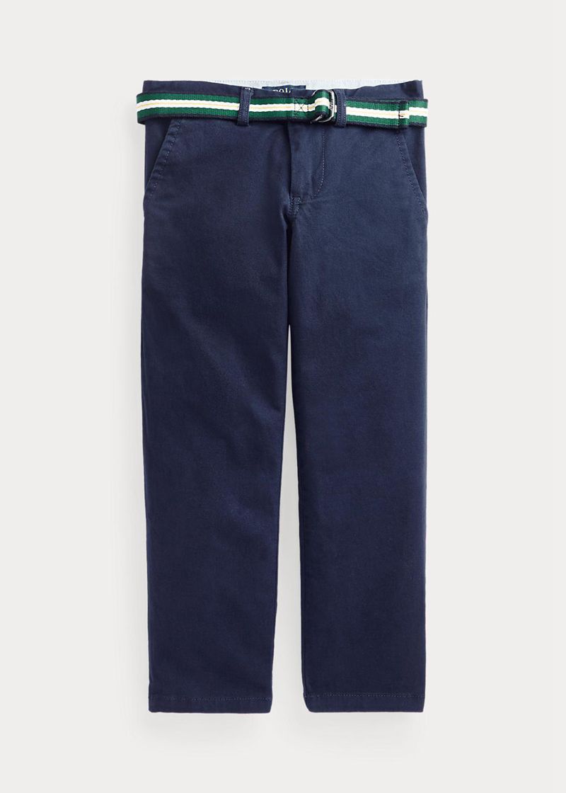 Pantalones Ralph Lauren Niño 1.5-6 Años Slim Fit Flex Abrasion Twill Chile Azul Marino ECKWJ-1064